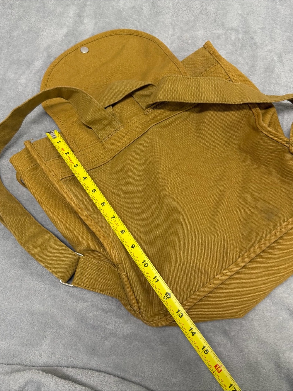 Baggu Tan Brown Drawstring Duck Canvas Rucksack Backpack - Picture 7 of 8